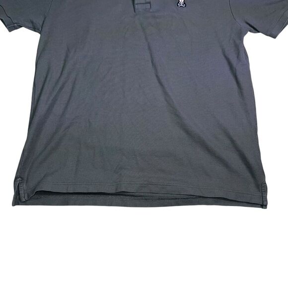 Physco Bunny Polo Shirt Size 5 Gray Short Sleeve Chest Logo Shirt - Picture 3 of 9